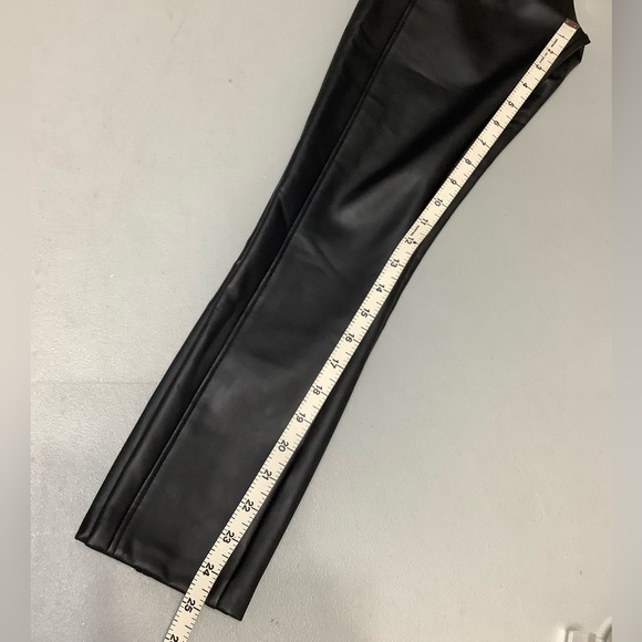 Wolford Edie Forming Black Vegan Leather Leggings Size 4 (W177) - Picture 7 of 14